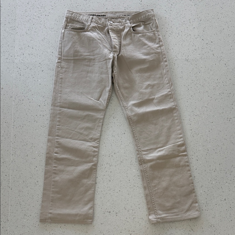 Marc Jacobs Beige Straight Jeans